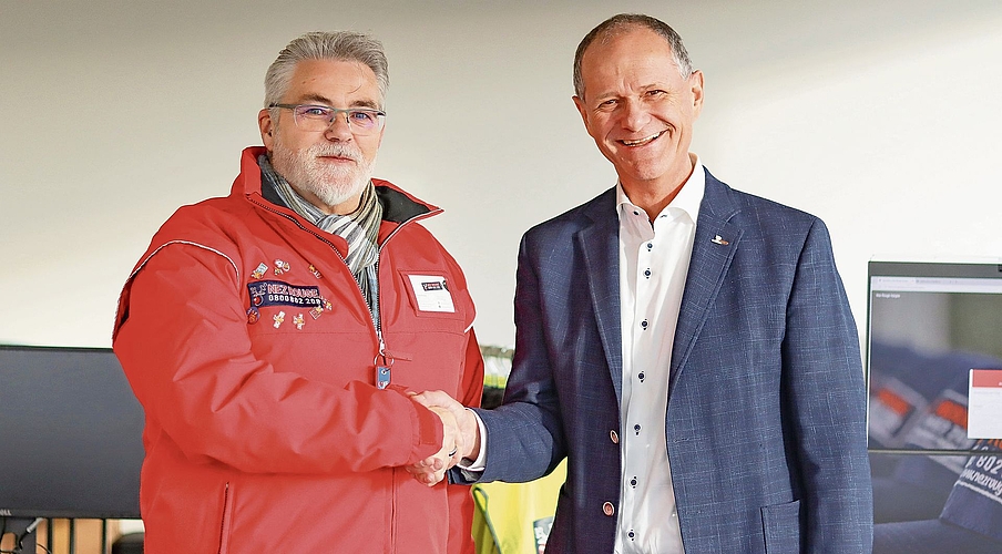 Ein starkes Duo: Christoph Knöpfli, Präsident Nez Rouge Aargau und beider Basel (links) und Urs Kohler, Präsident GastroAargau.Foto: Romi Schmid Ein starkes Duo: Christoph Knöpfli, Präsident Nez Rouge Aargau und beider Basel (links) und Urs Kohler, Präsident GastroAargau.Foto: Romi Schmid