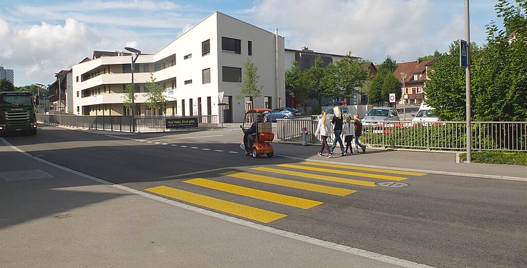 Ausgezeichnet: Neugestaltung der Hauptstrasse in Niederlenz. Foto: zvg