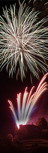 Krönender Abschluss: Das Feuerwerk am Freitagabend. Foto: Peter Siegrist Krönender Abschluss: Das Feuerwerk am Freitagabend. Foto: Peter Siegrist