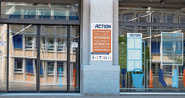 Der Discounter«Action» kommt nach Niederlenz – laut eigenen Angaben mit immer 1500 Produkten für unter zwei Franken.Foto: Romi Schmid