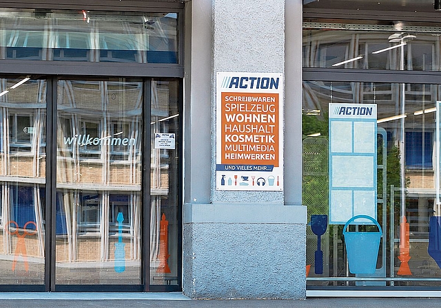 Der Discounter«Action» kommt nach Niederlenz – laut eigenen Angaben mit immer 1500 Produkten für unter zwei Franken.Foto: Romi Schmid