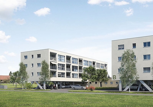 Passt das ins Dorfbild? Eine Visualisierung der Bauten für die Alterswohnungen «Sunnepark» in Schafisheim. Foto: zvg