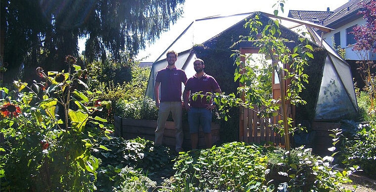 <em>Entwickeln sich selbst regulierende Ökosysteme:</em> Raffael Känzig und David Flores. Foto StO