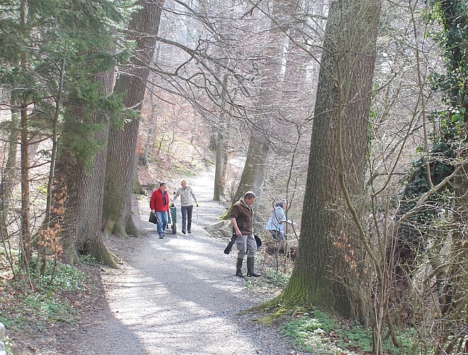 Ärgerlich: Obwohl es überall Abfallkörbe hat, findet die Putzequipe überall viel Abfall im Gebüsch. Ärgerlich: Obwohl es überall Abfallkörbe hat, findet die Putzequipe überall viel Abfall im Gebüsch.