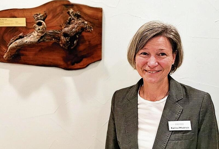 Zufrieden mit dem Start: Die neue «Rebstock»-Gastgeberin Karina Wodrich. Foto: Fritz Thut