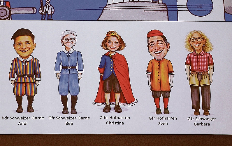 Geheimidee: Die Kadetten mit gender- und rassismusfreien Kostümen verwirren. Foto: DHu