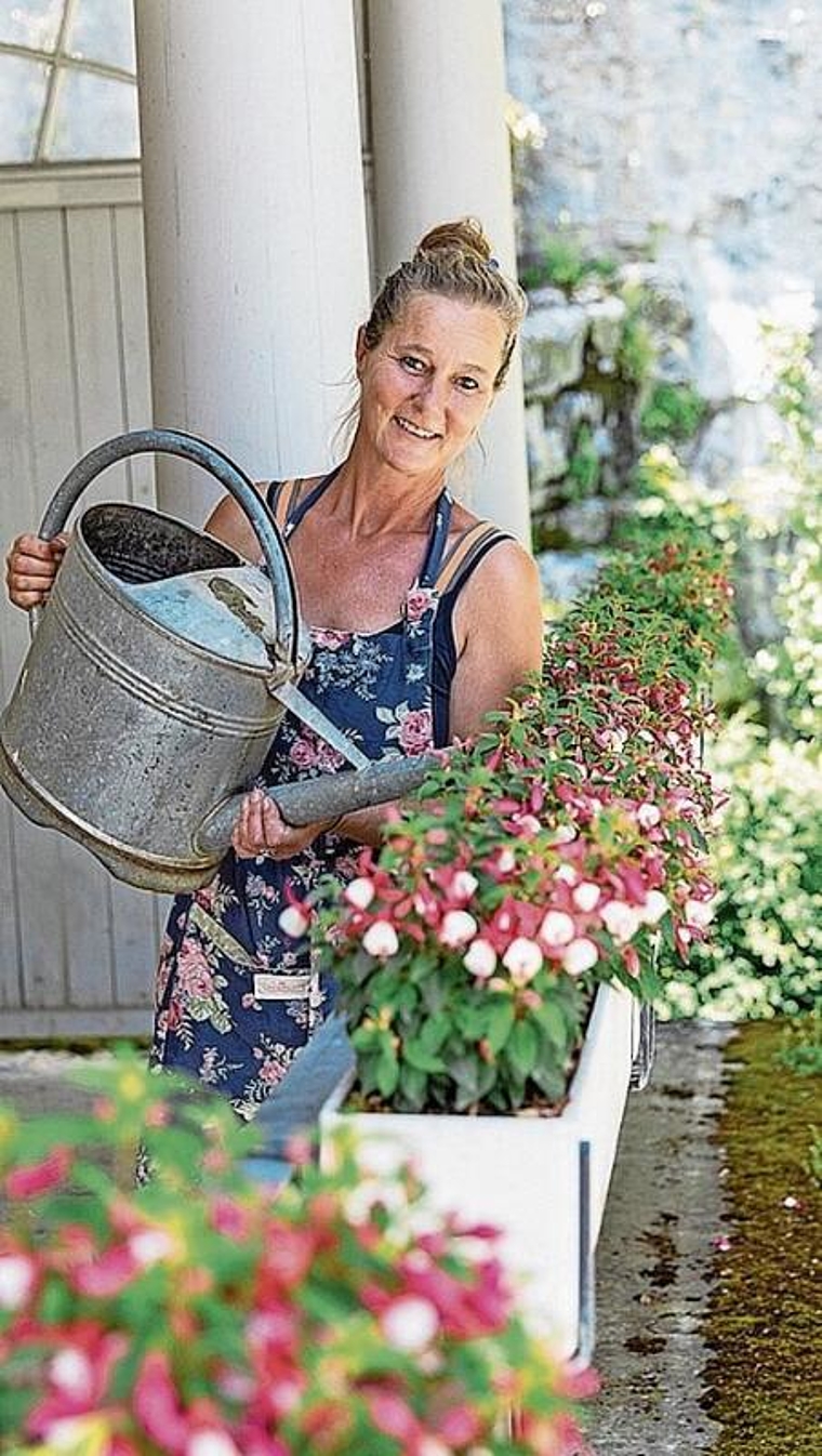 Gärtnerin auf Schloss Wildegg: Tanya van der Laan. Foto: MA/Pascal Meier