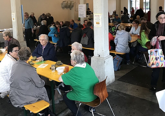 <em>Die Dernière:</em> Letzter Herbstmarkt der Landfrauen vom Samstag. Foto: zvg