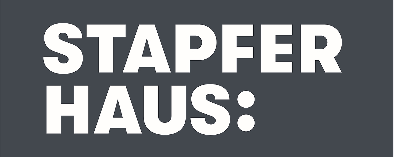 Mit Doppelpunkt: Das neue Logo des Stapferhauses.Foto: zvg