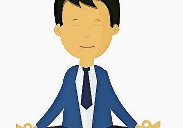 Gegen Einsamkeit: Meditation. Illustration: mky
