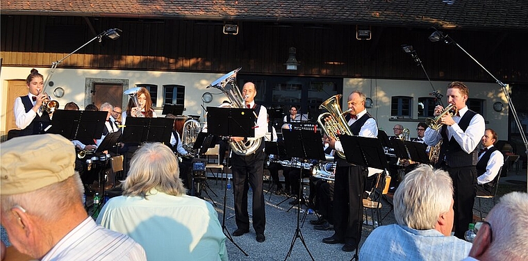 Wusste zu gefallen: Sommerkonzert der Musikgesellschaft Seengen. Foto: zvg