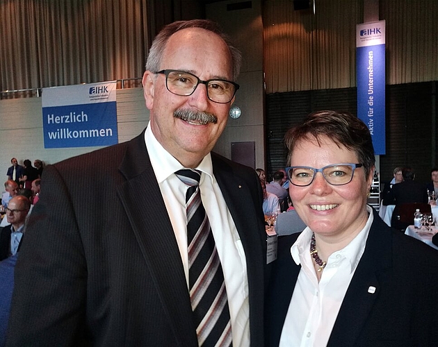 Marianne Wildi mit Hypi-Verwaltungsratspräsident Gerhard Hanhart.