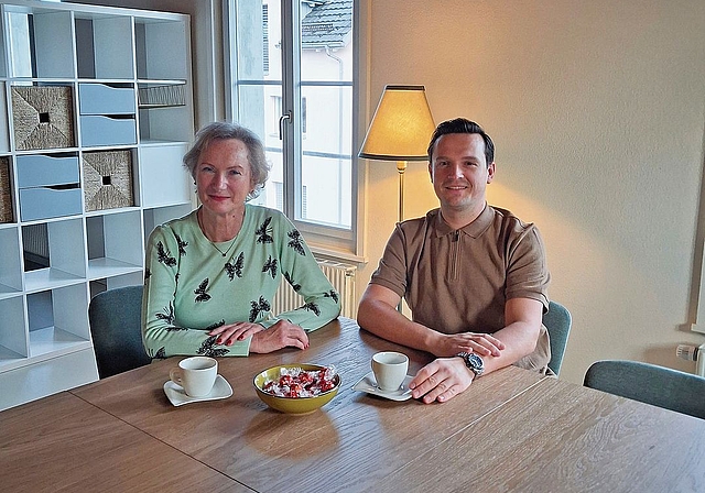 Am gemeinsamen Tisch: Rachelle Fürer und Shkodran Selimi.Foto: zvg