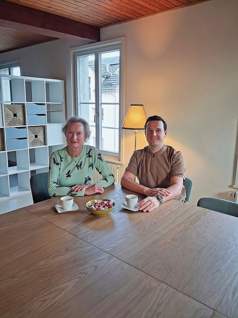 Am gemeinsamen Tisch: Rachelle Fürer und Shkodran Selimi.Foto: zvg