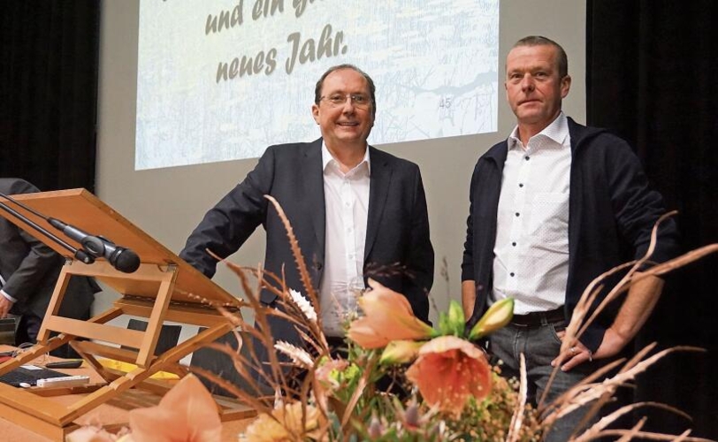 Gemeindeammann Jörg Bruder und Vizeammann Thomas Lindenmann werden im nächsten Herbst nicht mehr zur Wahl antreten.
         
         
             Foto: Rinaldo Feusi