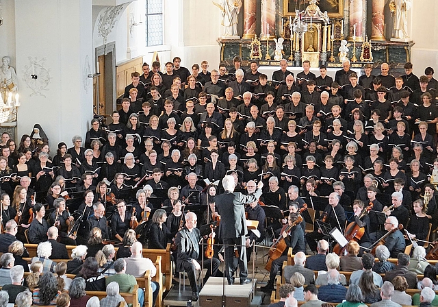 Der Chor präsentierte eine einmalige Leistung. Foto: zvg