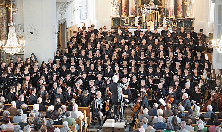 Der Chor präsentierte eine einmalige Leistung. Foto: zvg