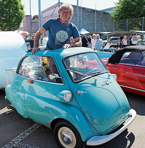 Peter in seiner «Knutschkugel».Foto: DHu