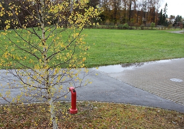 Plan B in Fahrwangen: Hinter dem Bauamtswerkhof sind zwei Wohncontainer geplant. (AG)