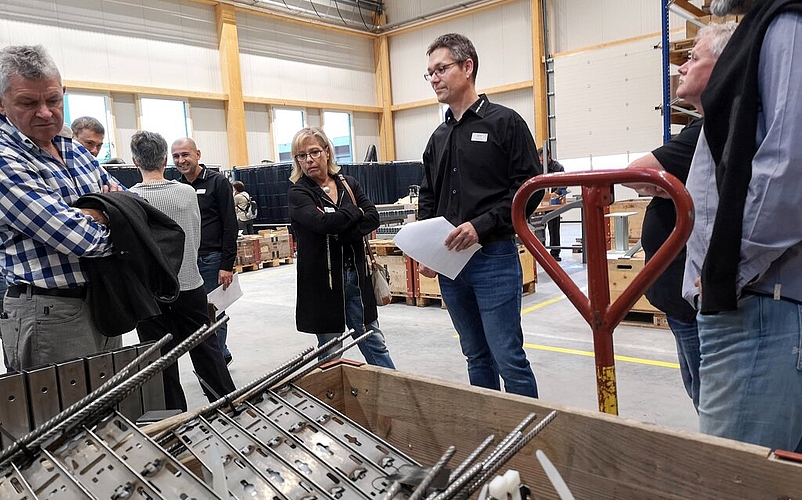 <em>«Beratung ist unser Plus»:</em> Firmenchef Marcel Urfer an der Einweihung des Neubaus der Urfer-Müpro AG in Beinwil am See.Foto: Fritz Thut
