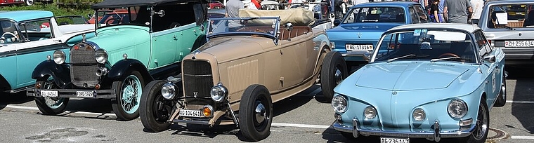 <em>Zeit zurückgedreht:</em> Oldtimerausstellung in Lenzburg. Foto: Andreas Walker