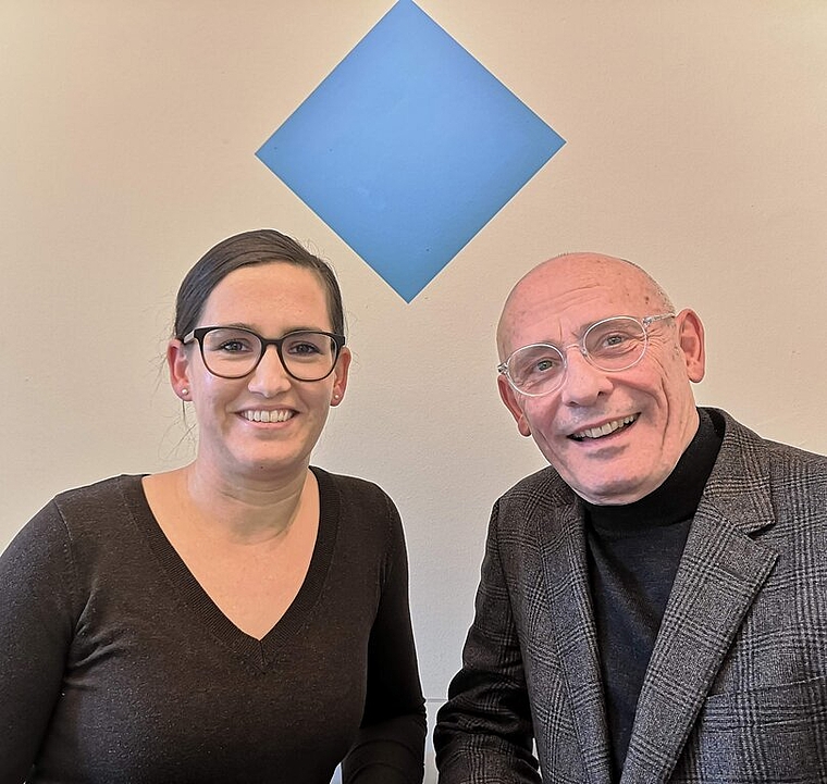<em>Initianten des Vereins Tagesschule Lenzburg:</em> Einwohnerrätin Corinne Horisberger und Wolfgang J. Pfund. Foto: Fritz Thut