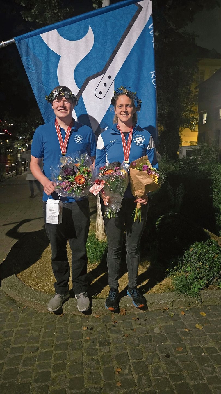 Schweizer Meister 2025: Fabienne Kohler (Frauen) und Cyril Senn (Junioren).Foto: zvg