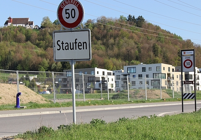 Defizit: Der südliche Dorfteil von Staufen ist mit dem Bus noch nicht erschlossen. Foto: Alfred Gassmann