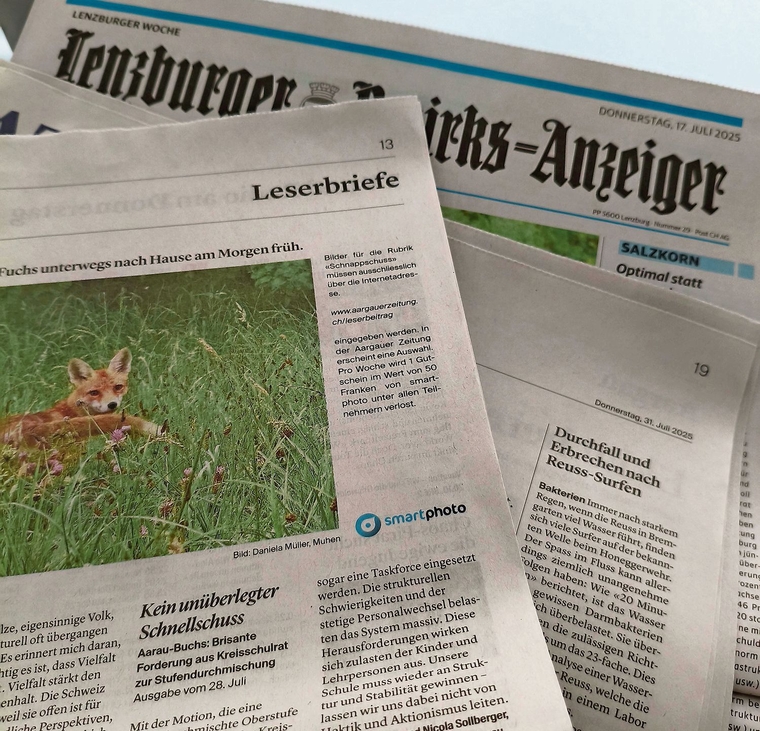 Dies ist die letzte Ausgabe, in der Leserbriefe zu den Stadtratswahlen publiziert werden.Foto: rfb