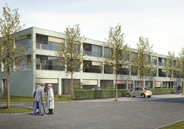 Schon bald Realität: Das Seenger Seniorenzentrum «Casa Hubpünt» in einer Visualisierung. Foto: zvg