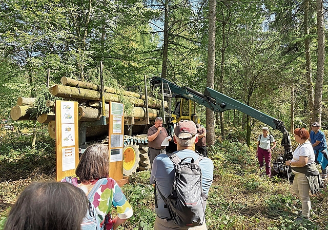 Der Waldumgang fand einmal mehr grossen Anklang.Foto: zvg