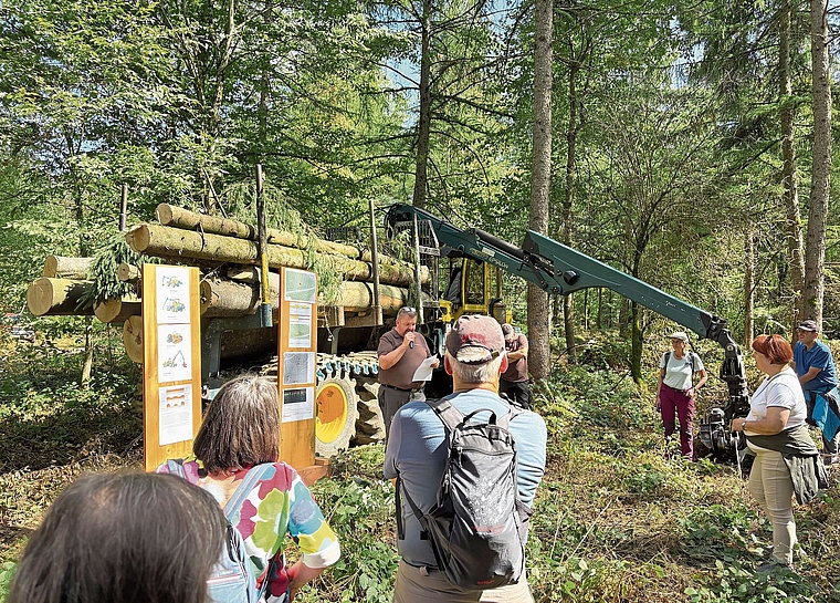 Der Waldumgang fand einmal mehr grossen Anklang.Foto: zvg