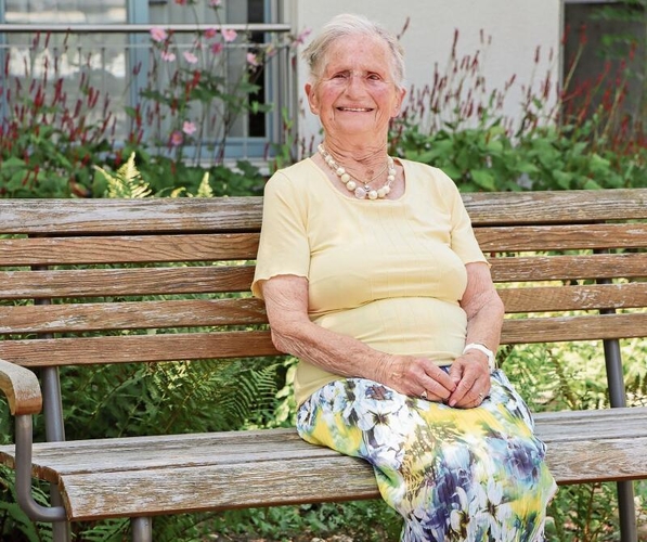 Beneidenswert fit mit 100 Jahren: Jubilarin Frida Manz.Foto: Romi Schmid