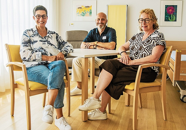 Das Geschäftsleitungsteam mit Michelle Randazzo, Steven Weill und Barbara Schelker (von links).Foto: Peter Winkelmann 