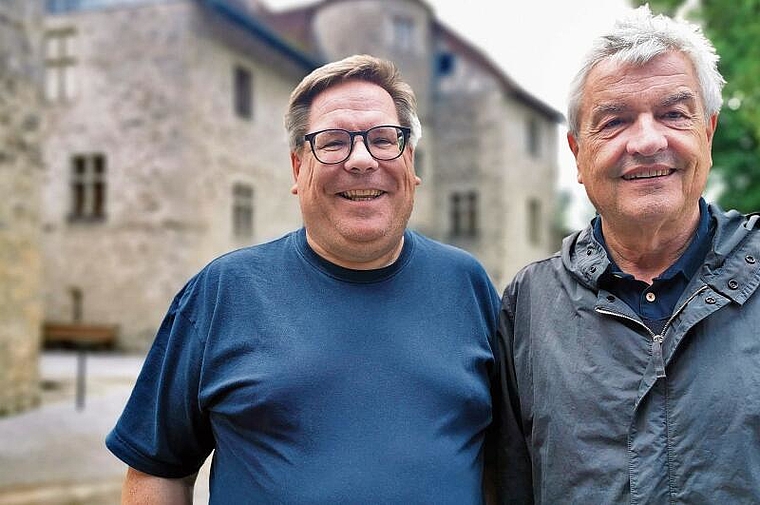 Verantwortlich für «Wilhelmina»: Geschäftsführer Markus Müller und der künstlerische Leiter Walter Küng im Schloss Hallwyl. Foto: Fritz Thut