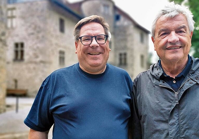 Verantwortlich für «Wilhelmina»: Geschäftsführer Markus Müller und der künstlerische Leiter Walter Küng im Schloss Hallwyl. Foto: Fritz Thut