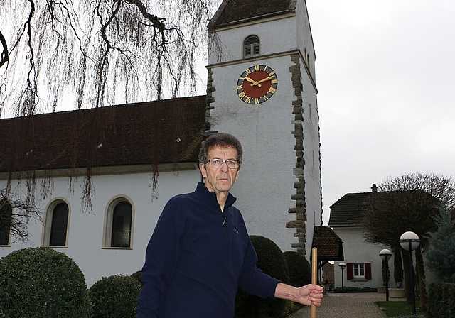Hat ein Herz für Tiere: Josef Betschmann betreut die Fledermauskolonie in der Kirche Veltheim. Foto: MS

