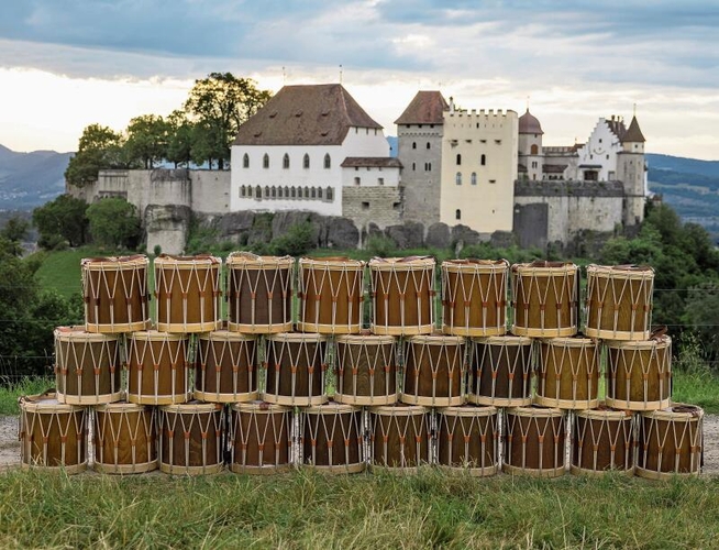 Ein seltener Anblick zurzeit: Trommeln, auf denen nicht geübt wird.Foto: Daniel Kühne