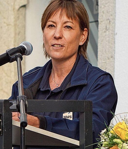 OK-Präsidentin Lea Grossmann durfte die Gäste begrüssen.Foto: Rinaldo Feusi