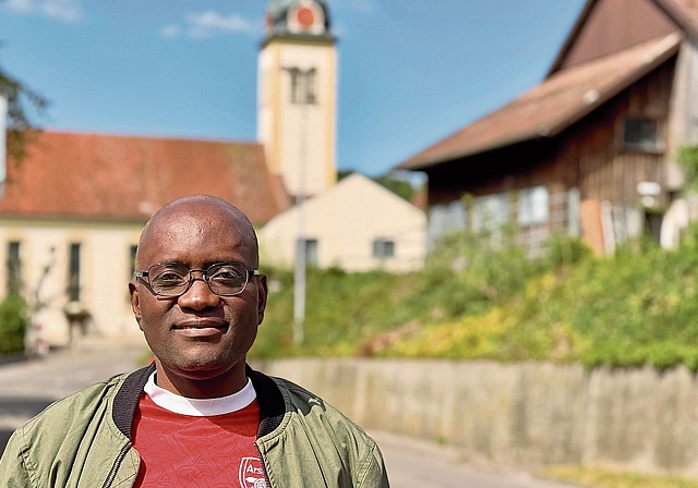 Ambrose Olowo in Zivil: Er erfreue sich auch an Gesprächen, die nicht im kirchlichen Rahmen stattfänden.Foto: Verena Schmidtke