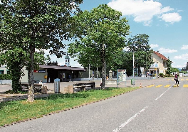 Entwicklungsmöglichkeiten offensichtlich: Das Bahnhofareal. Foto: Alfred Gassmann