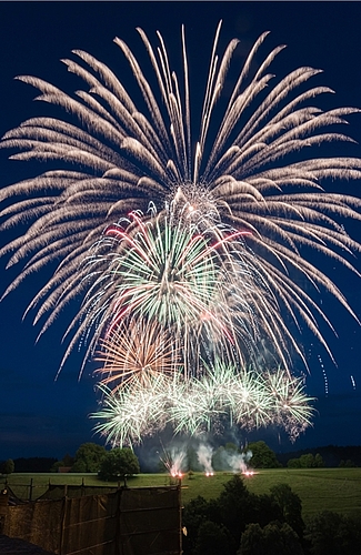 <em>Strahlendes Finale:</em> Das Feuerwerk.