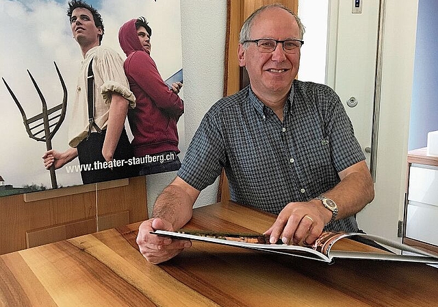 Freut sich auf die Vorstellungen von «Ueli de Pächter 2022»: OK-Präsident Markus Moser vom Verein Freilichttheater Staufberg. Foto: Ruth Steiner