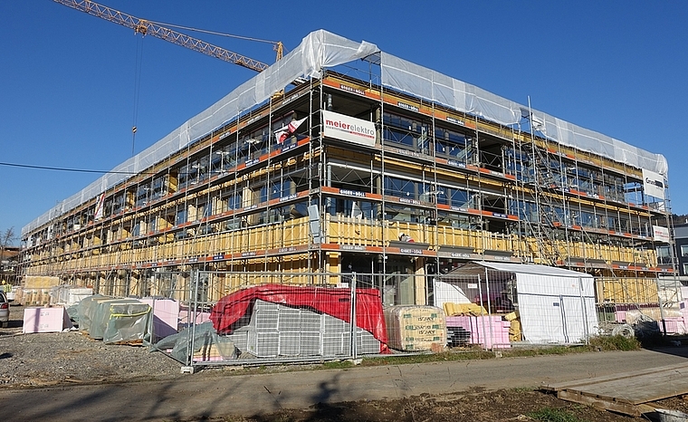 Casa Hubpünt: Der Rohbau war am Samstag offen zur Besichtigung.
