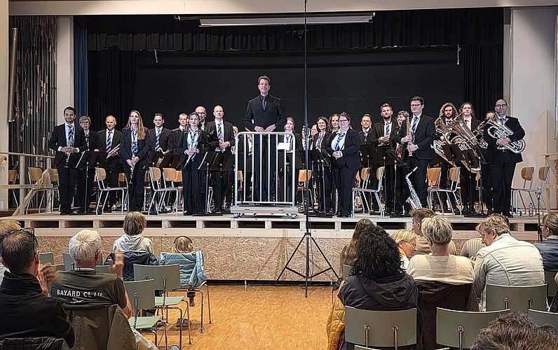 Die Concertband Stadtmusik Lenzburg war erfolgreich in Biel.Foto: zvg