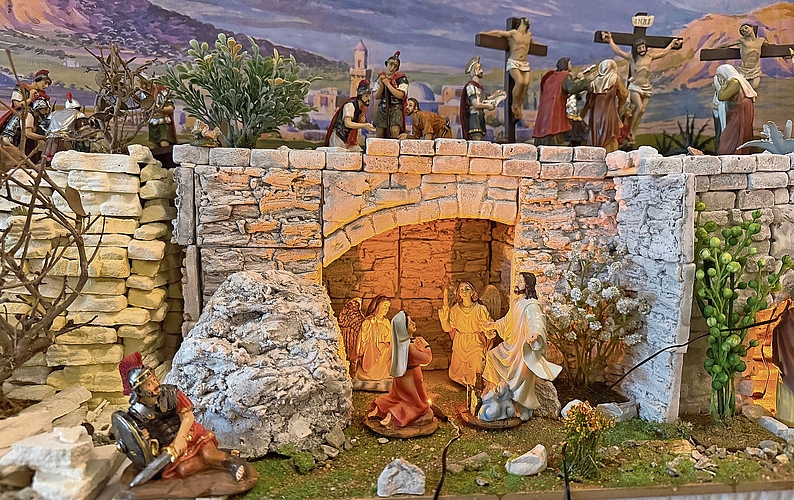 Die Ostergeschichte anhand einer Krippenlandschaft dargestellt.Foto: Verena Schmidtke Die Ostergeschichte anhand einer Krippenlandschaft dargestellt.Foto: Verena Schmidtke