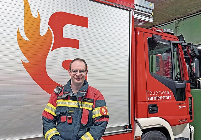 Simon Lüthy ist neuer Kommandant bei der Feuerwehr in Sarmenstorf.Foto: Verena Schmidtke