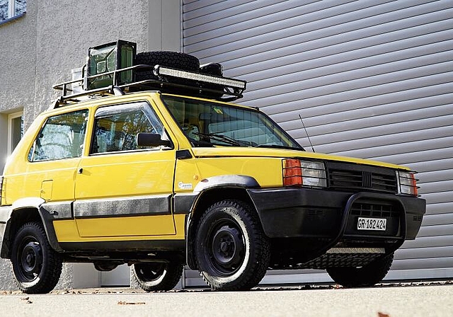 Starten Abenteuer im hohen Norden: Der umgebaute Fiat Panda. Foto: zvg/jf
