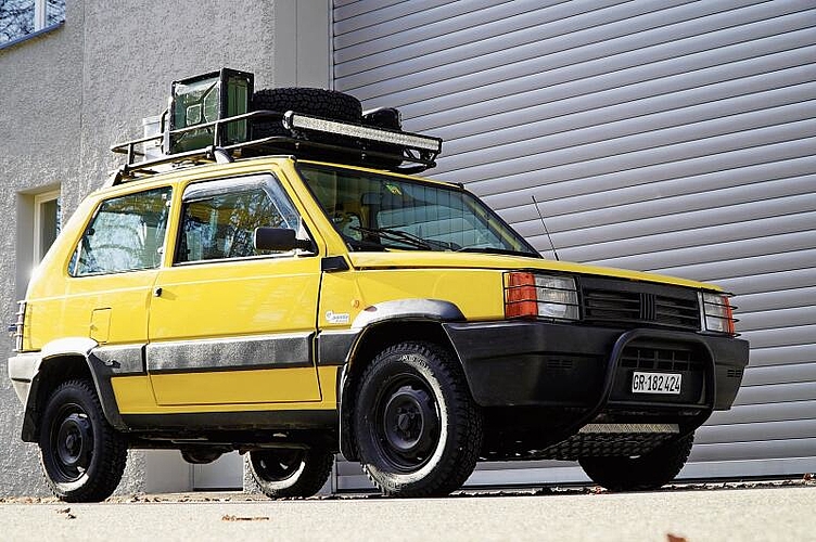 Starten Abenteuer im hohen Norden: Der umgebaute Fiat Panda. Foto: zvg/jf
