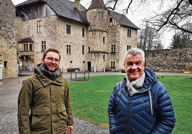 Sie stehen hinter «Wilhelmina – Fest der Künste»: Produktionsleiter Silvan Setz und der künstlerische Leiter Walter Küng. Foto: Fritz Thut